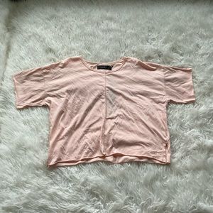 🆕Daniel Patrick Peach Pink Cropped Trail Tee‎